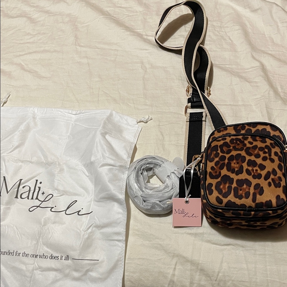 Leopard Print Crossbody Bag